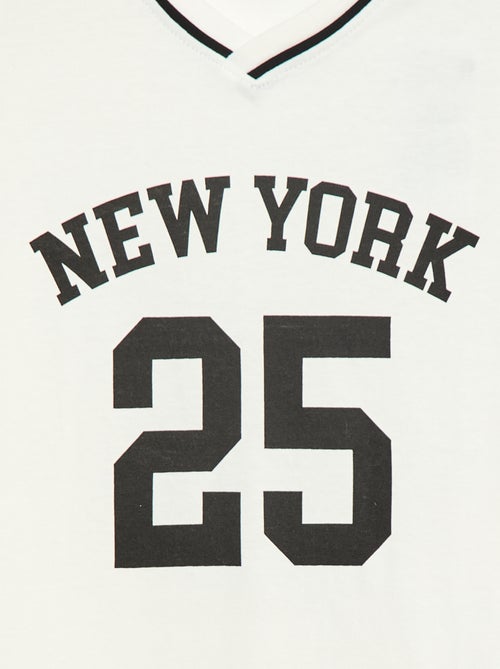 T-shirt in honkbalstijl - Kiabi