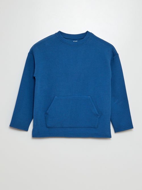 T-shirt in ottomanstof - Kiabi
