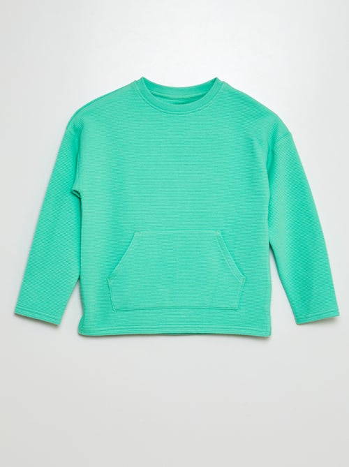 T-shirt in ottomanstof - Kiabi