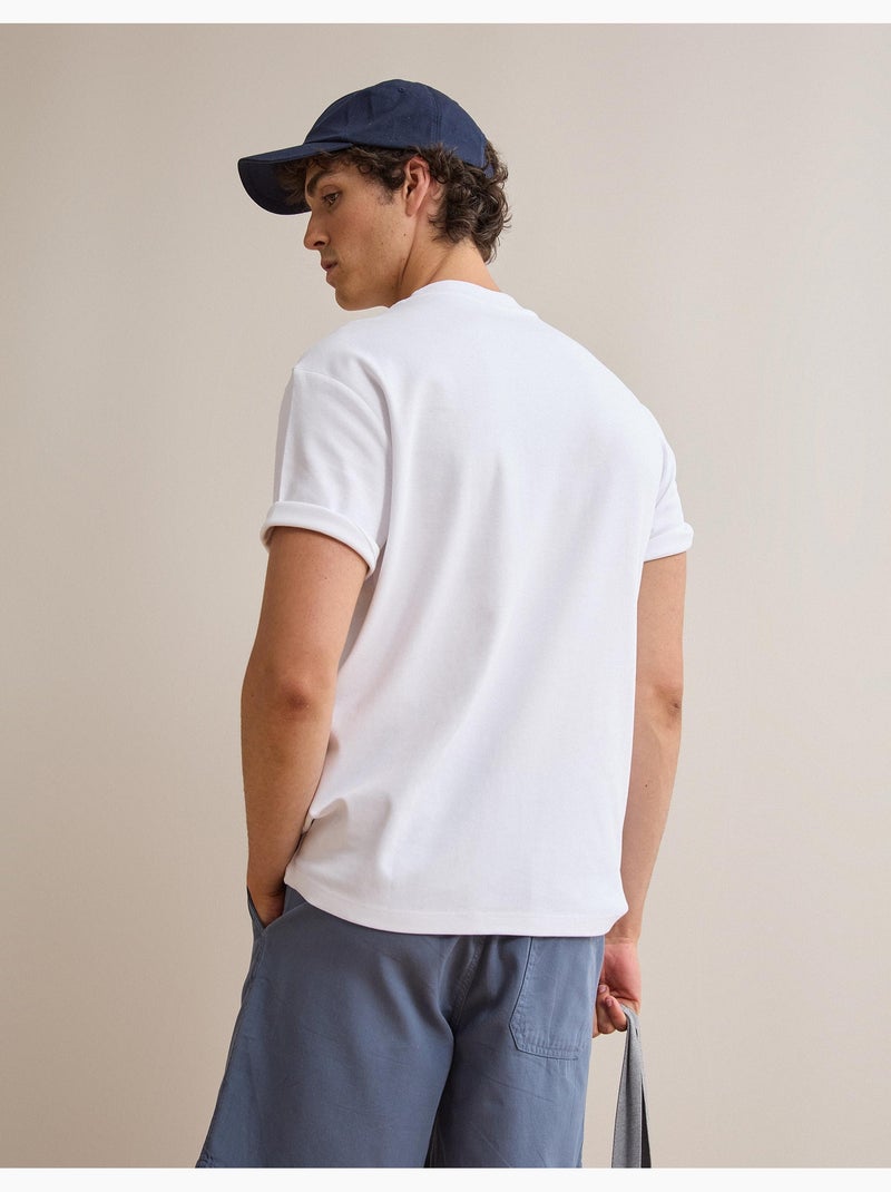 T-shirt Interlock, MO Fashion Blanc - Kiabi