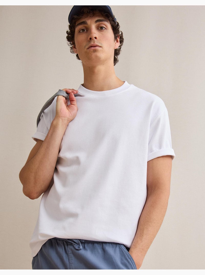 T-shirt Interlock, MO Fashion Blanc - Kiabi