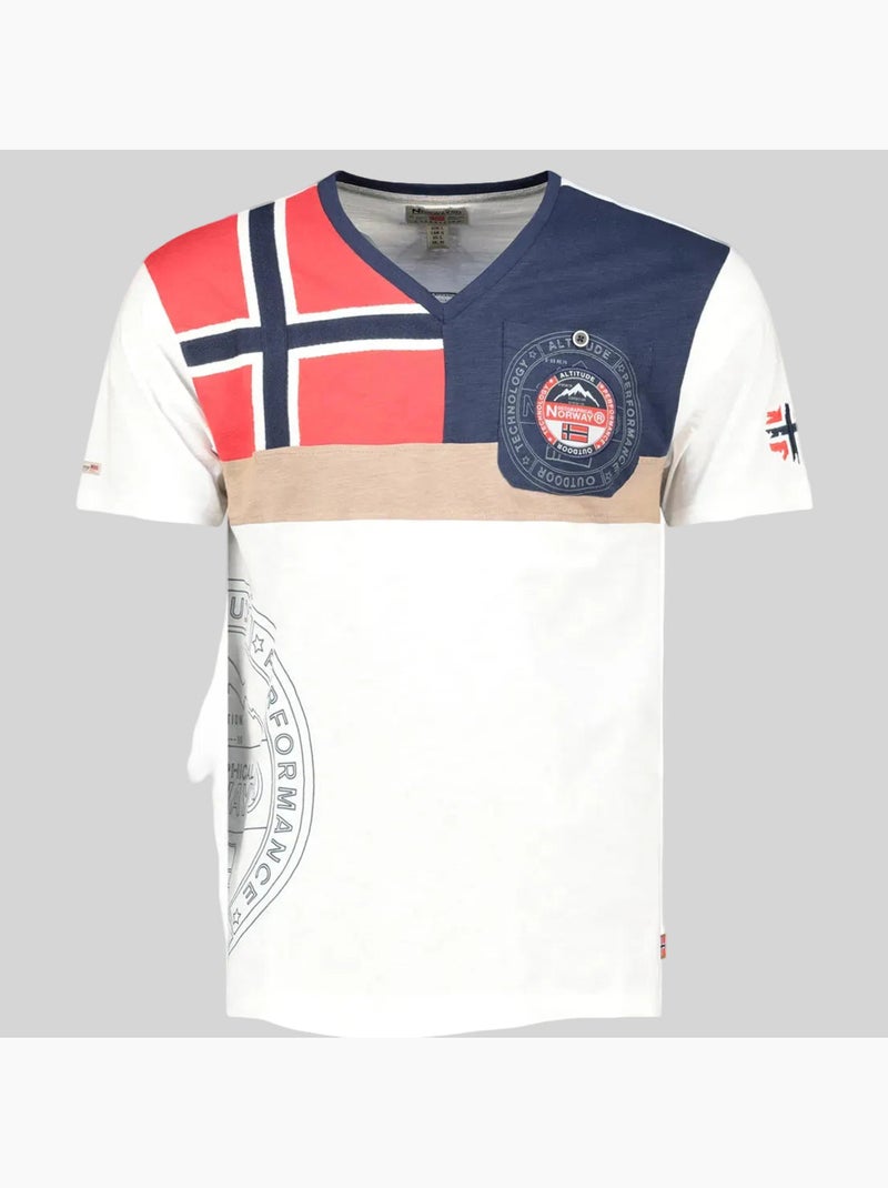 T-shirt j-flag – geographical norway Gebroken wit - Kiabi