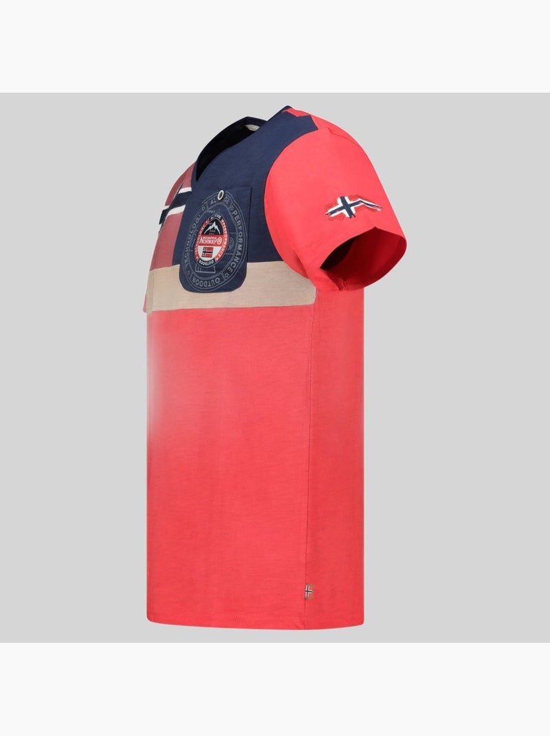 T-shirt j-flag – geographical norway Rood - Kiabi
