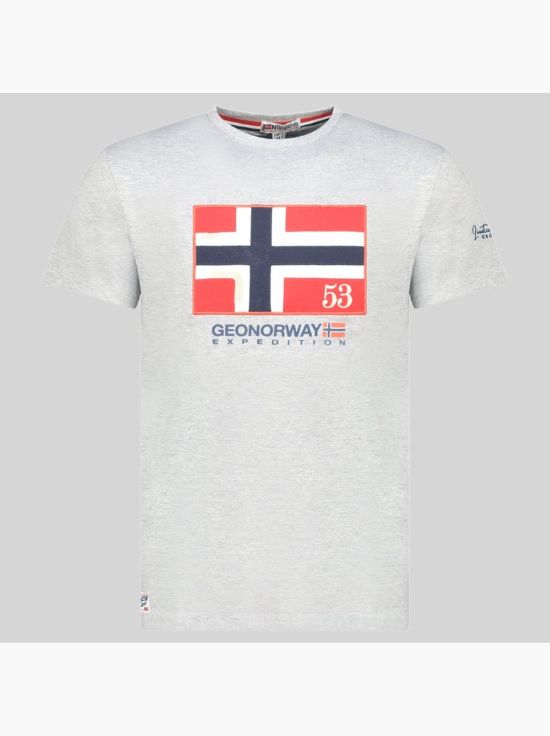 T-shirt j-newflag – geographical norway Gris clair - Kiabi