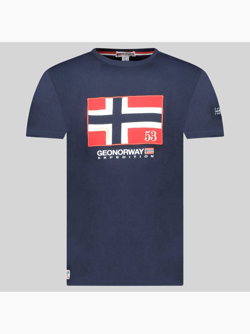 T-shirt j-newflag – geographical norway Marineblauw - Kiabi