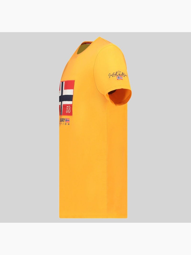 T-shirt j-newflag – geographical norway Oranje - Kiabi