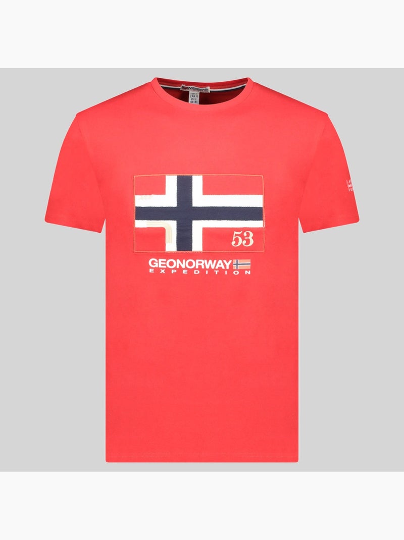 T-shirt j-newflag – geographical norway Rouge - Kiabi
