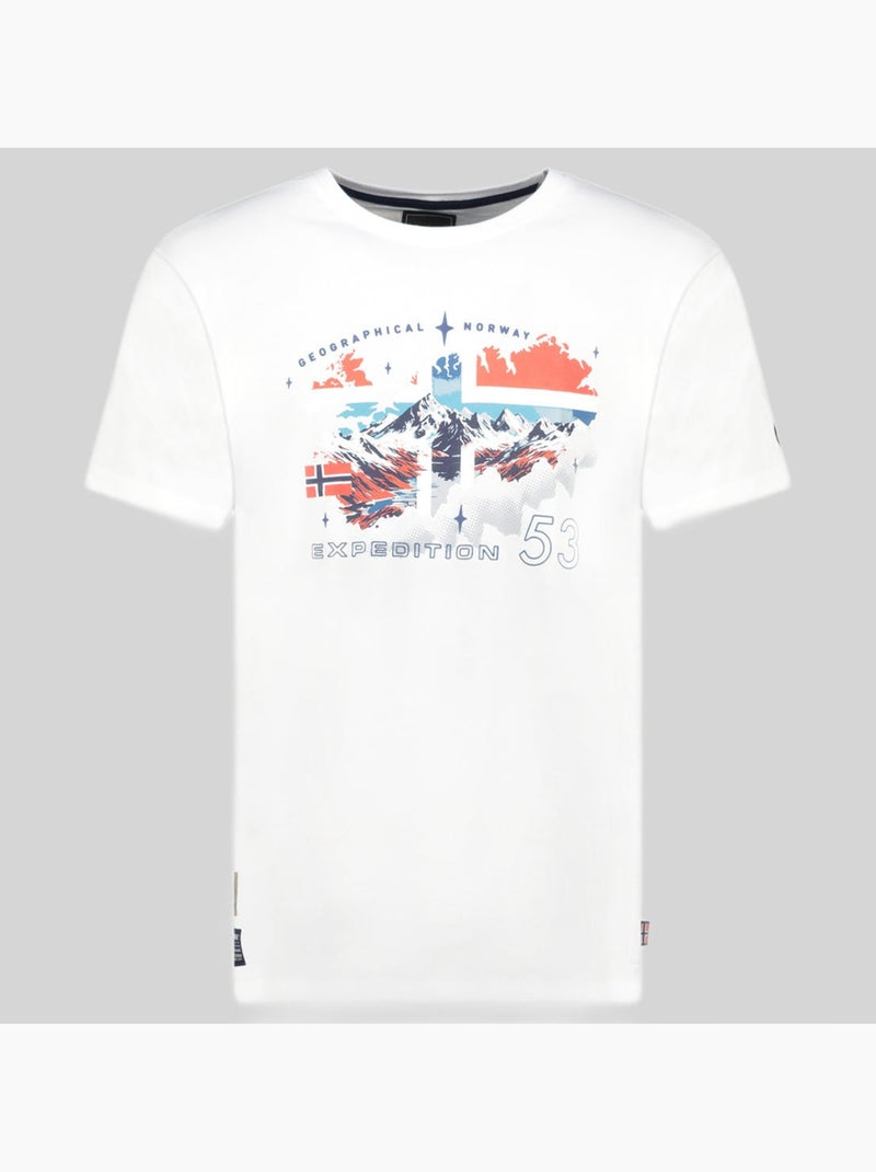 T-shirt j-stone – geographical norway Blanc - Kiabi