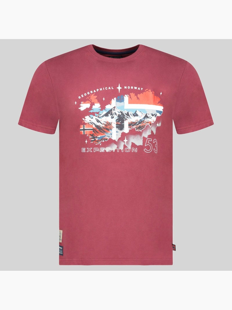 T-shirt j-stone – geographical norway Bordeaux - Kiabi