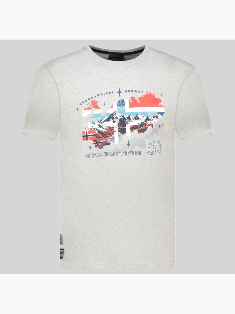T-shirt j-stone – geographical norway Gris clair - Kiabi