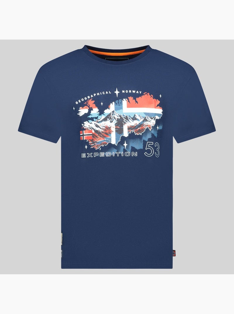 T-shirt j-stone – geographical norway Marineblauw - Kiabi