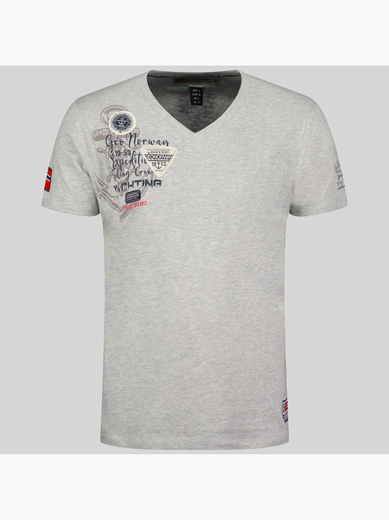 T-shirt jademora – geographical norway Lichtgrijs - Kiabi