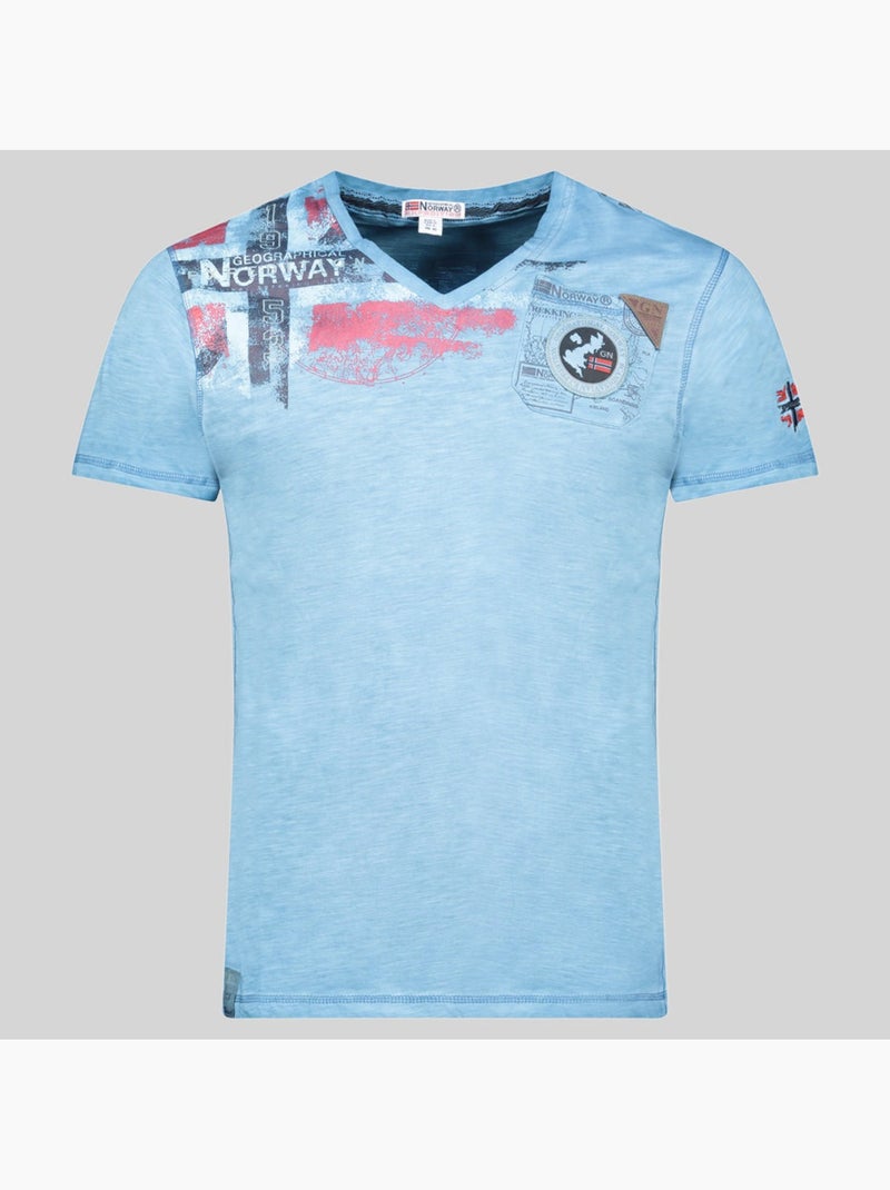T-shirt jamo – geographical norway Blauw - Kiabi