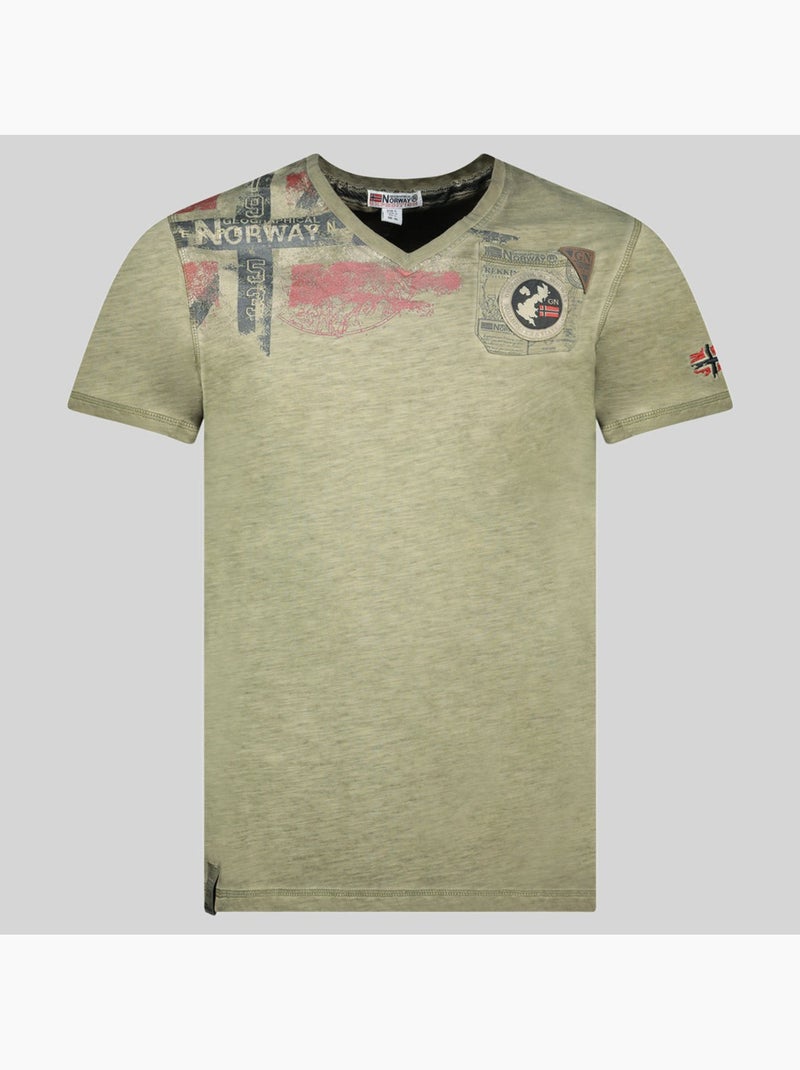 T-shirt jamo – geographical norway Kaki - Kiabi