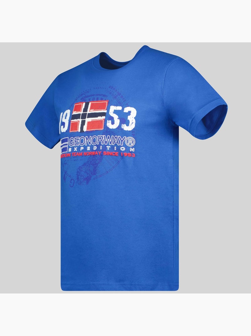 T-shirt japigal – geographical norway Blauw - Kiabi