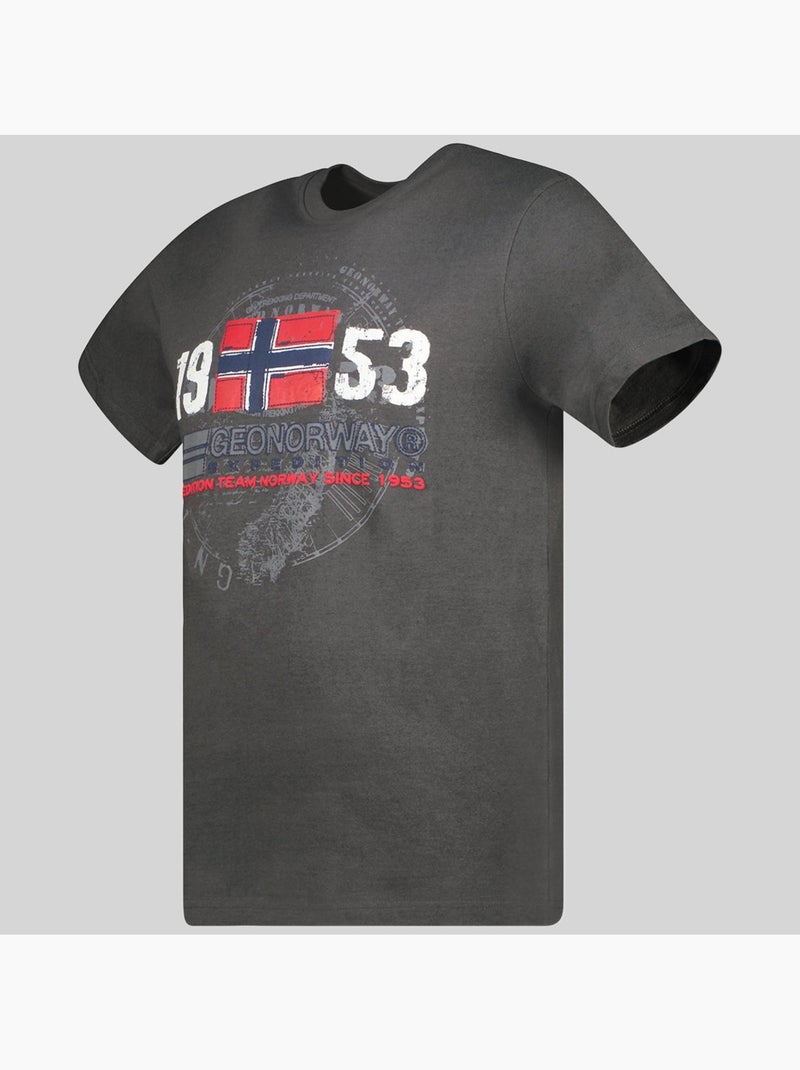 T-shirt japigal – geographical norway Gris foncé - Kiabi