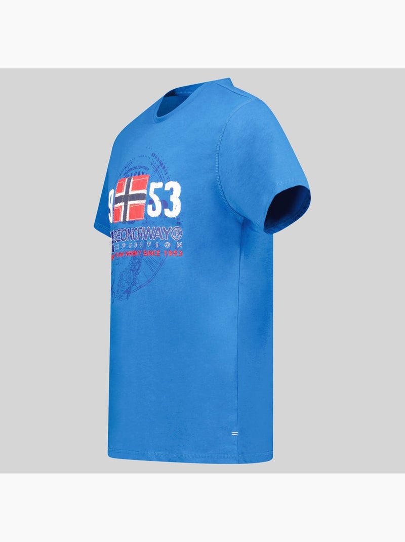 T-shirt japigal – geographical norway Koningsblauw - Kiabi