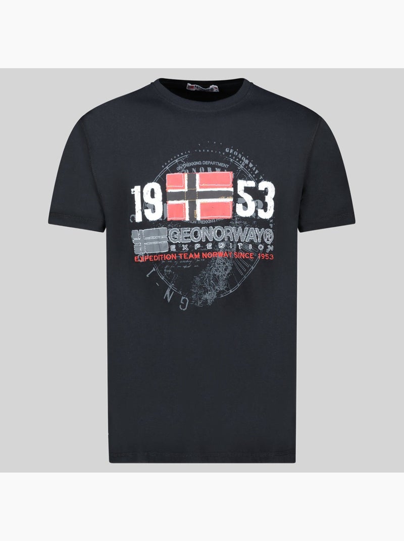 T-shirt japigal – geographical norway Zwart - Kiabi