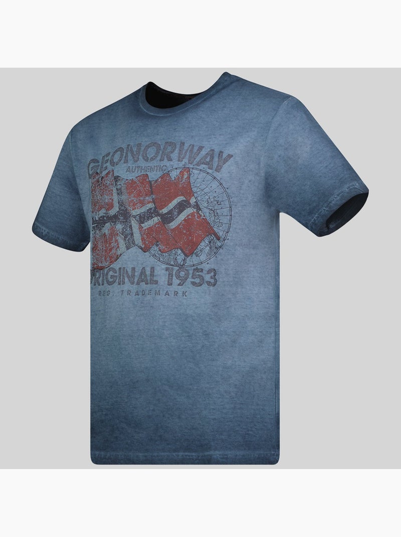 T-shirt japoral – geographical norway Bleu marine - Kiabi