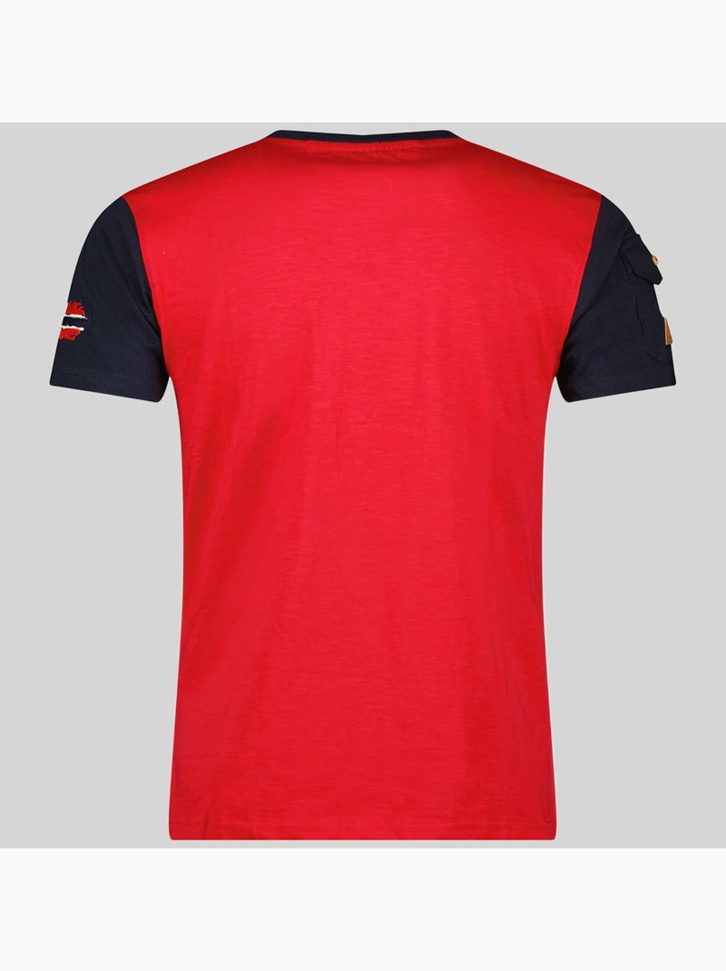 T-shirt jaradock – geographical norway Rood - Kiabi