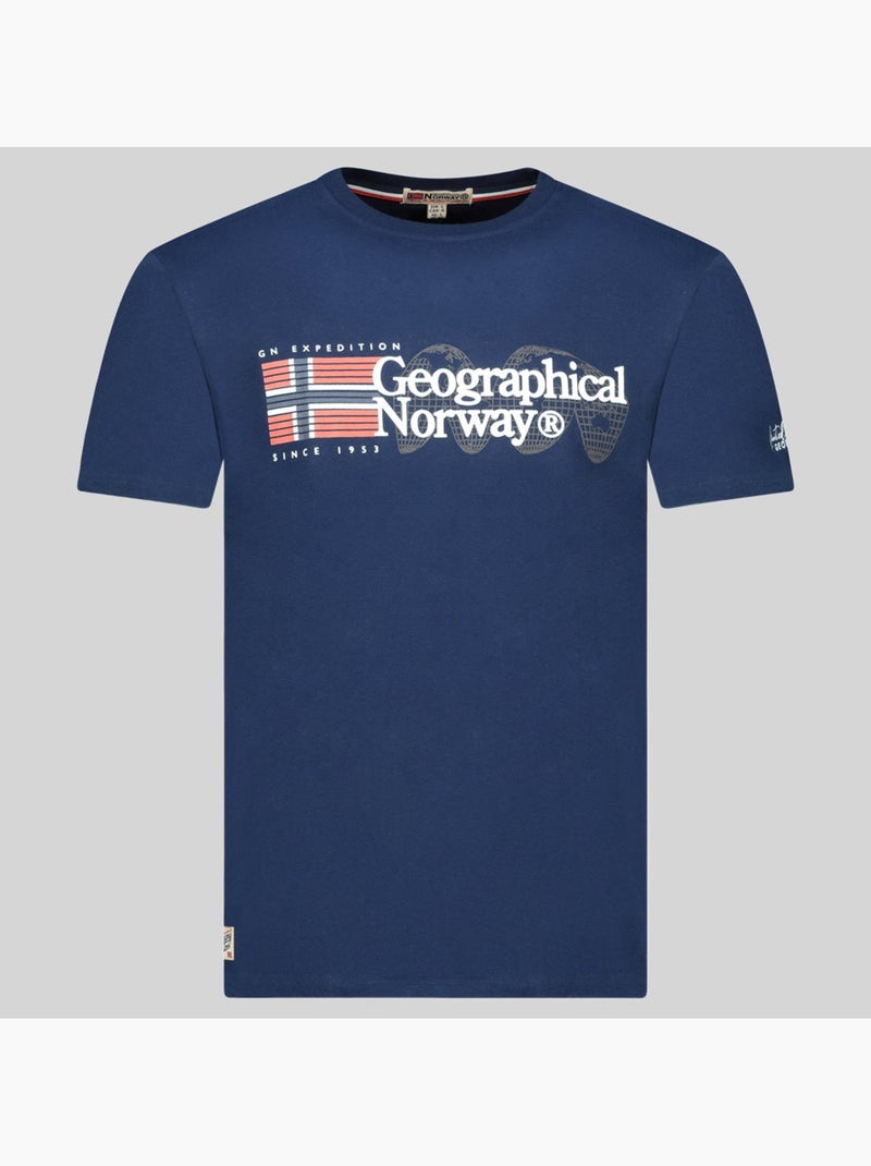 T-shirt jaramont – geographical norway Marineblauw - Kiabi