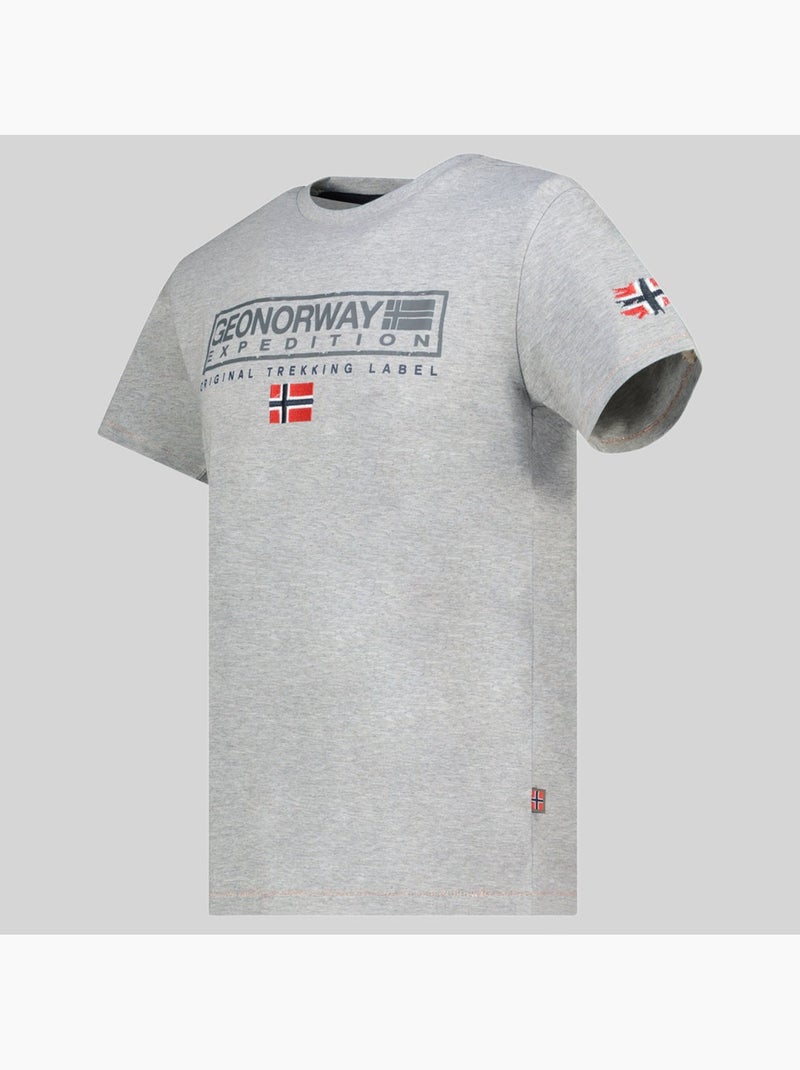 T-shirt jasic – geographical norway Lichtgrijs - Kiabi
