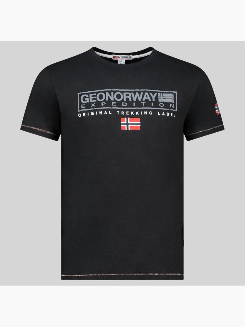 T-shirt jasic – geographical norway Zwart - Kiabi