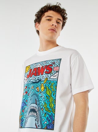 T-shirt 'Jaws' 'Les dents de la mer' manches courtes