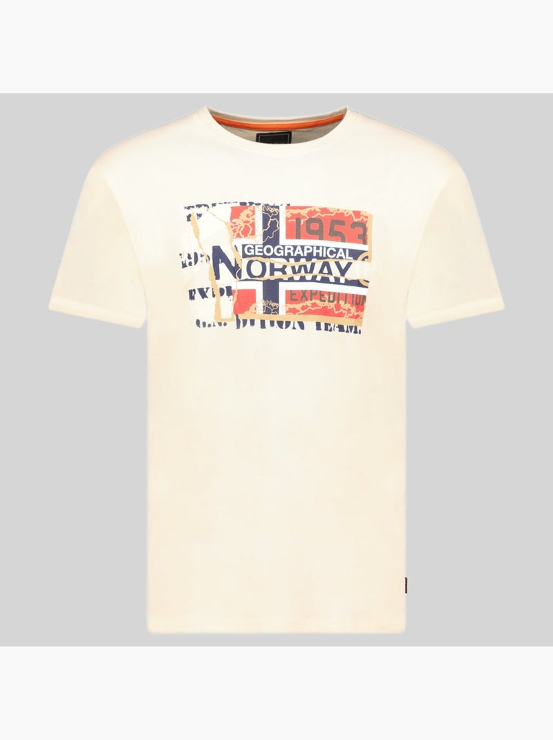 T-shirt jaytorn – geographical norway Crème - Kiabi