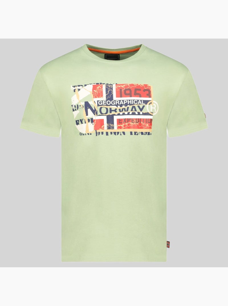T-shirt jaytorn – geographical norway Pistachegroen - Kiabi
