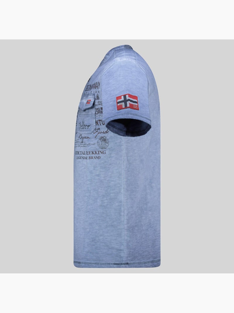 T-shirt jeony – geographical norway Bleu - Kiabi
