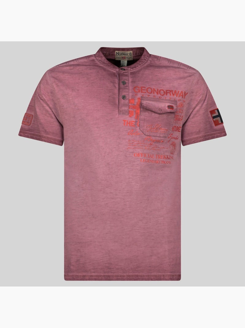 T-shirt jeony – geographical norway Bordeaux - Kiabi