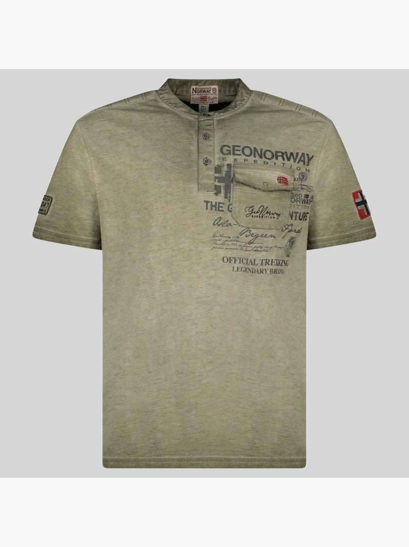 T-shirt jeony – geographical norway Kaki - Kiabi
