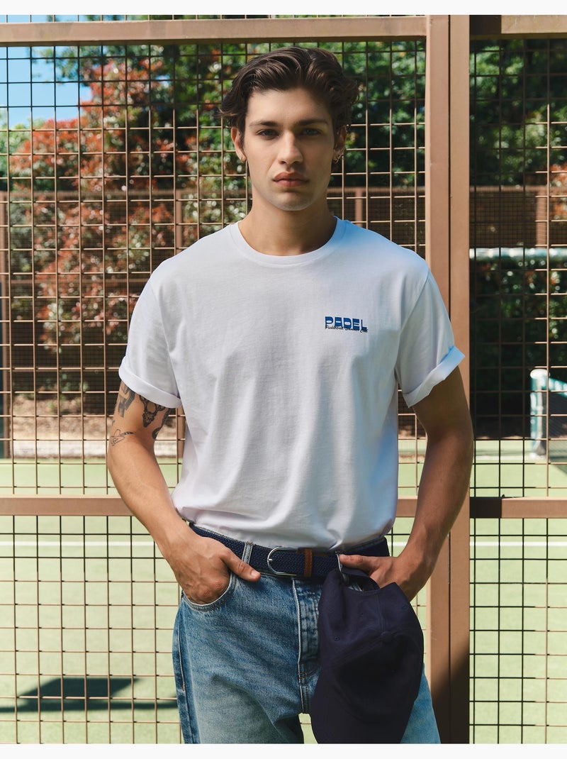 T-shirt jersey imprimé, MO Fashion Blanc - Kiabi