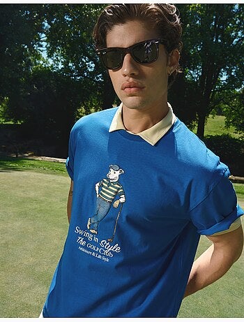 T-shirt jersey imprimé, MO Fashion