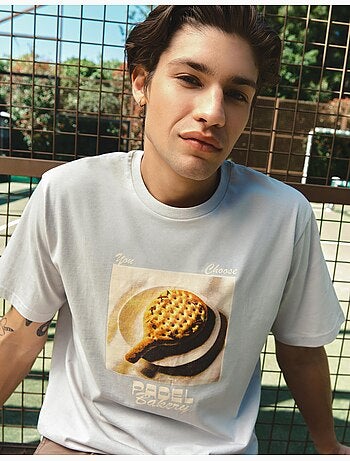 T-shirt jersey imprimé, MO Fashion