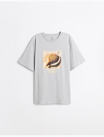 T-shirt jersey imprimé, MO Fashion