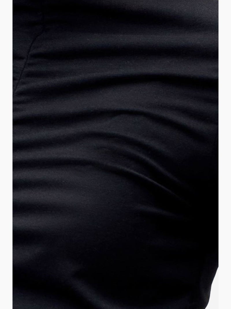 T-shirt jersey lange mouwen aansluitend dilvin Zwart - Kiabi