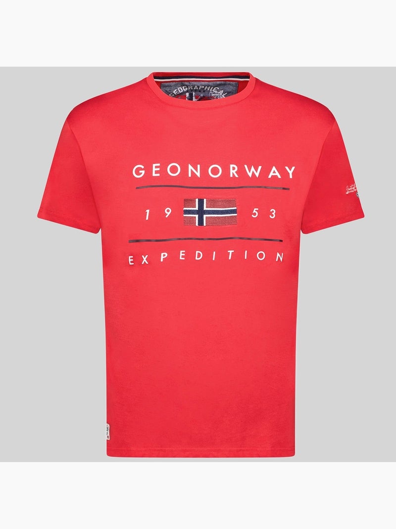T-shirt jezolo – geographical norway Rouge - Kiabi