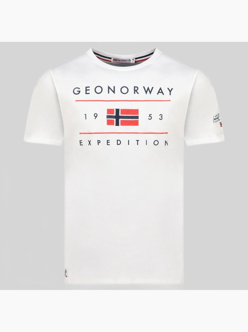 T-shirt jezolo – geographical norway Wit - Kiabi