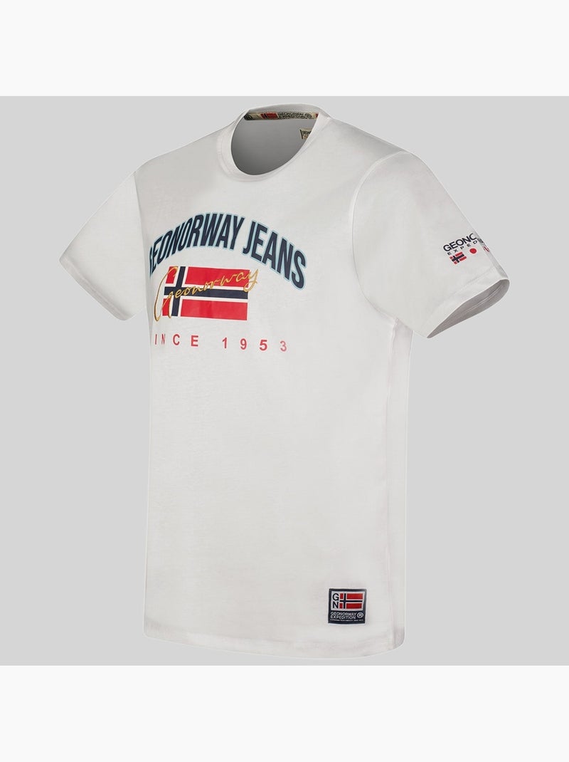 T-shirt jhagen – geographical norway Blanc - Kiabi
