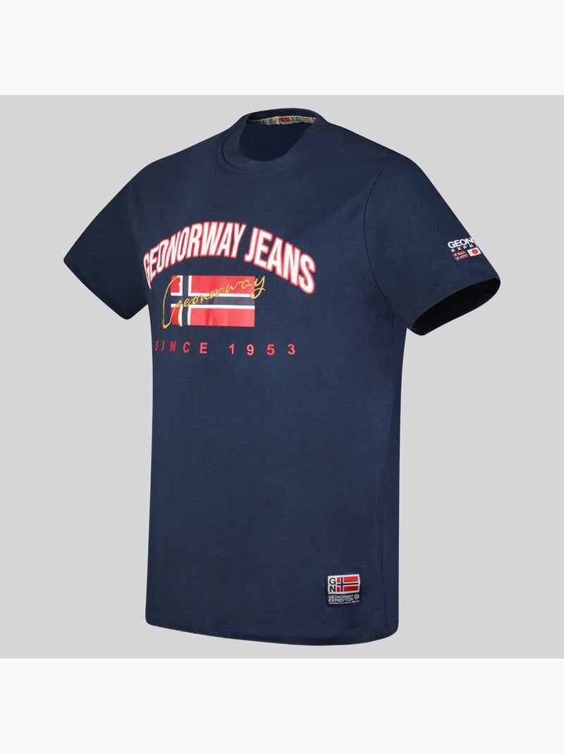 T-shirt jhagen – geographical norway Marineblauw - Kiabi