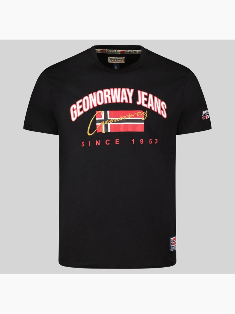 T-shirt jhagen – geographical norway Zwart - Kiabi