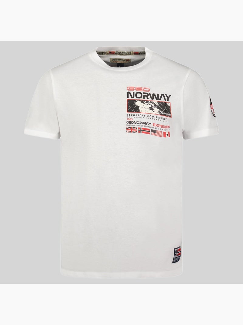 T-shirt jholme – geographical norway Blanc - Kiabi