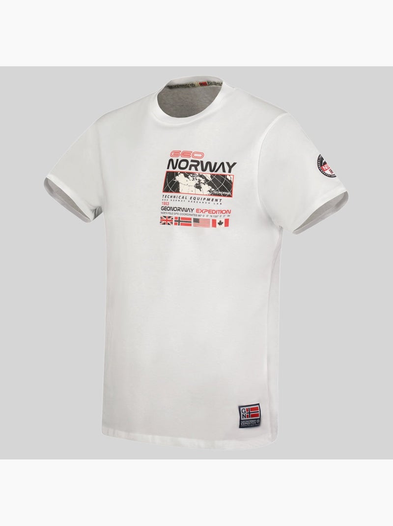 T-shirt jholme – geographical norway Blanc - Kiabi