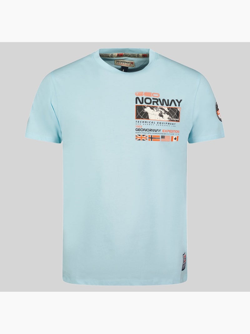 T-shirt jholme – geographical norway Bleu ciel - Kiabi
