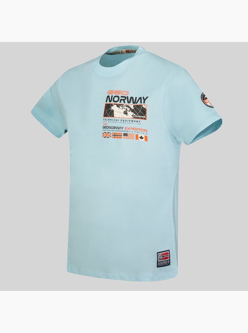 T-shirt jholme – geographical norway Bleu ciel - Kiabi