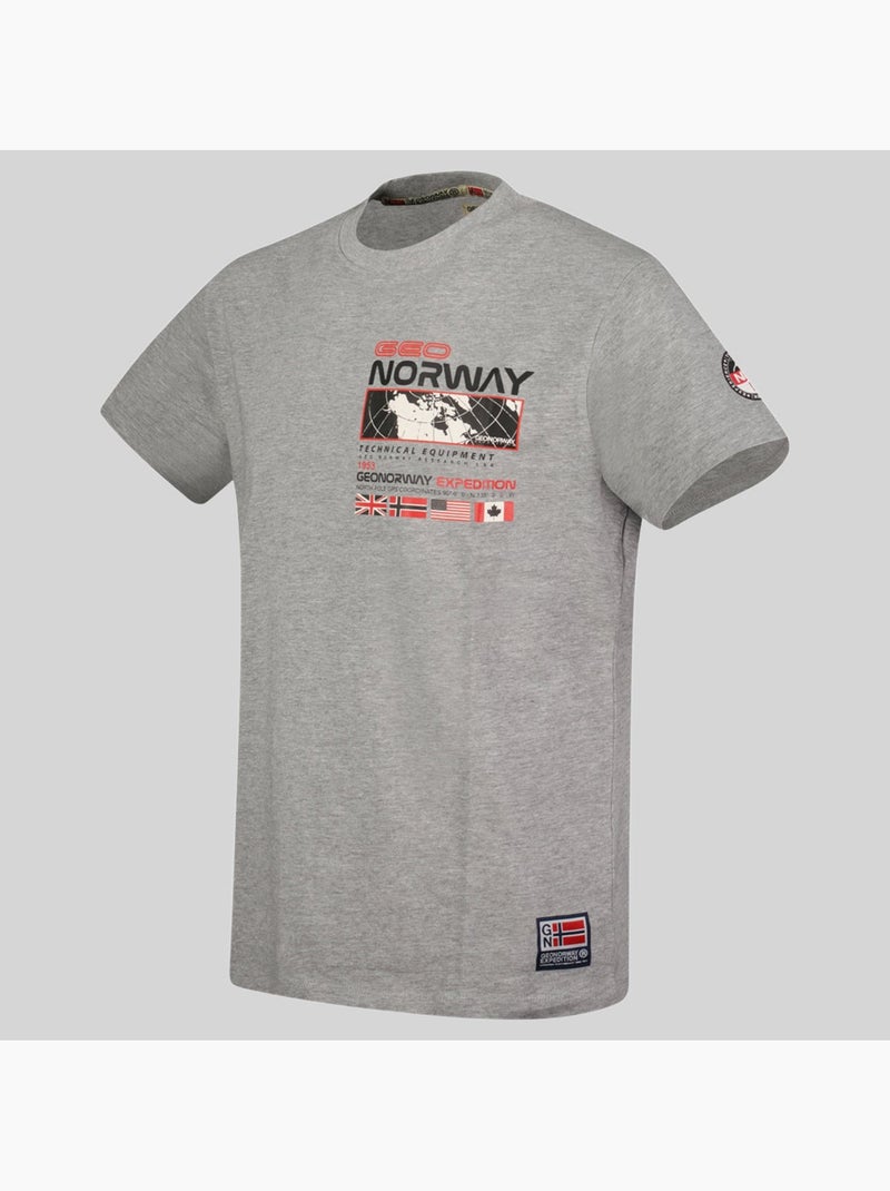 T-shirt jholme – geographical norway Lichtgrijs - Kiabi