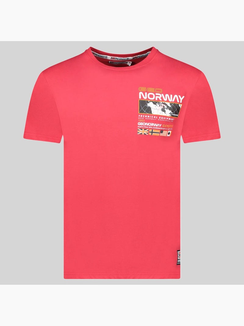 T-shirt jholme – geographical norway Rouge - Kiabi