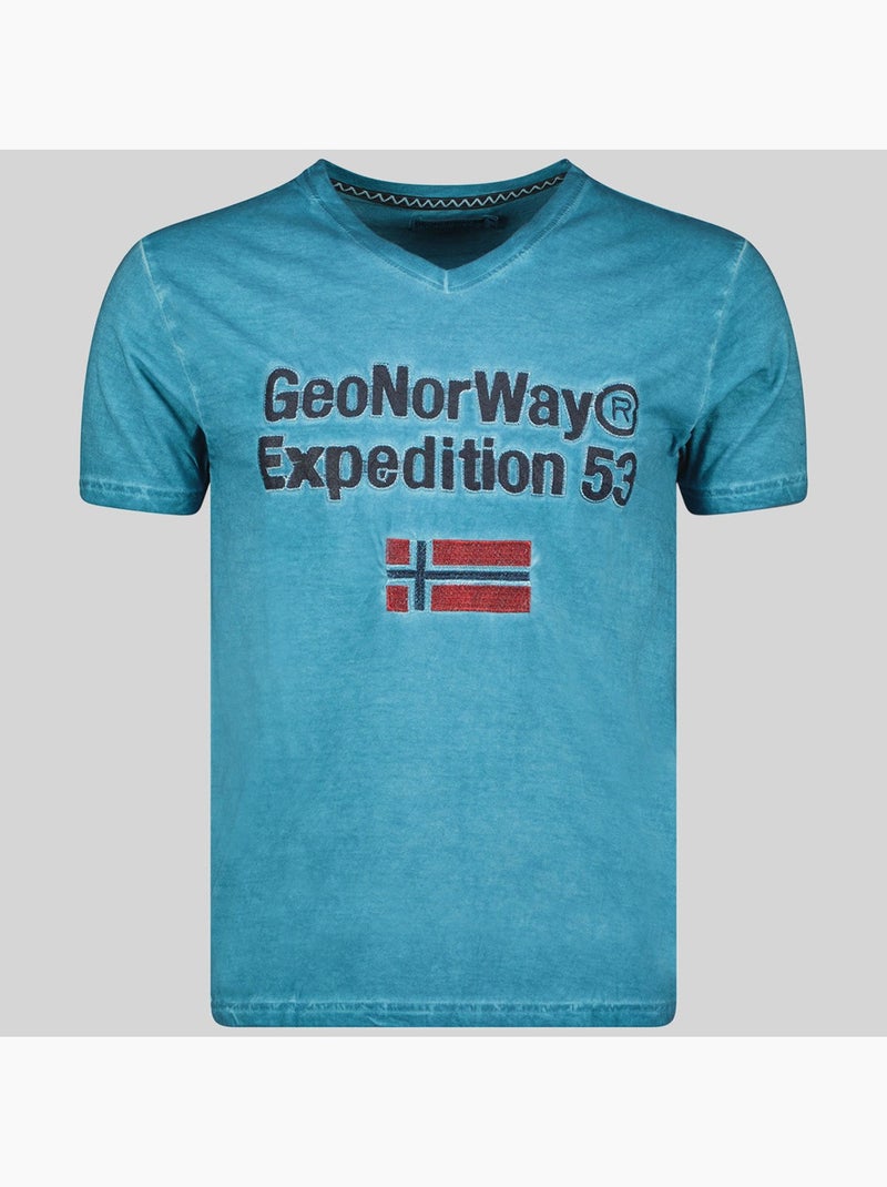 T-shirt jimdo – geographical norway Blauw - Kiabi